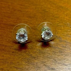 Faux Diamond Stud Earrings